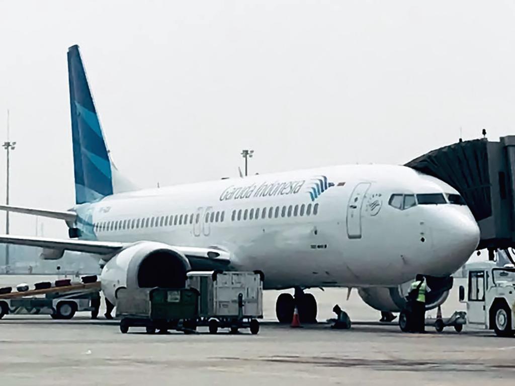 Garuda is operating a limited schedule between Australia and Indonesia. Picture: Ihwan Idamin Harahap/AFP