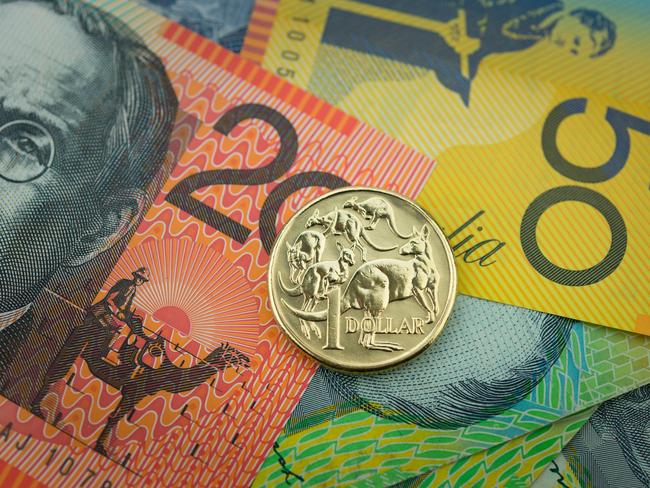 Stock Photo of Australian Money, coin and notes generic