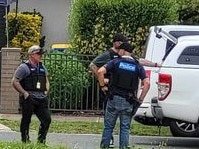 Police in Halpin Crescent Shepparton. Picture: David James Lee.