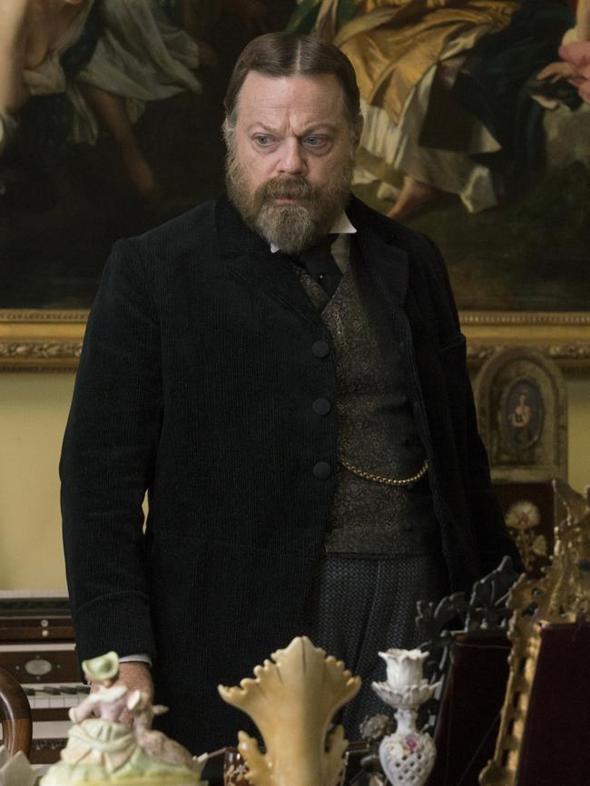 Co-star — and Dench’s hero — Eddie Izzard as Bertie, the Prince of Wales. Picture: Universal Pictures