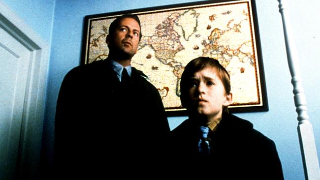 Haley Joel Osment became a rising star after starring in The Sixth Sense with Bruce Willis.