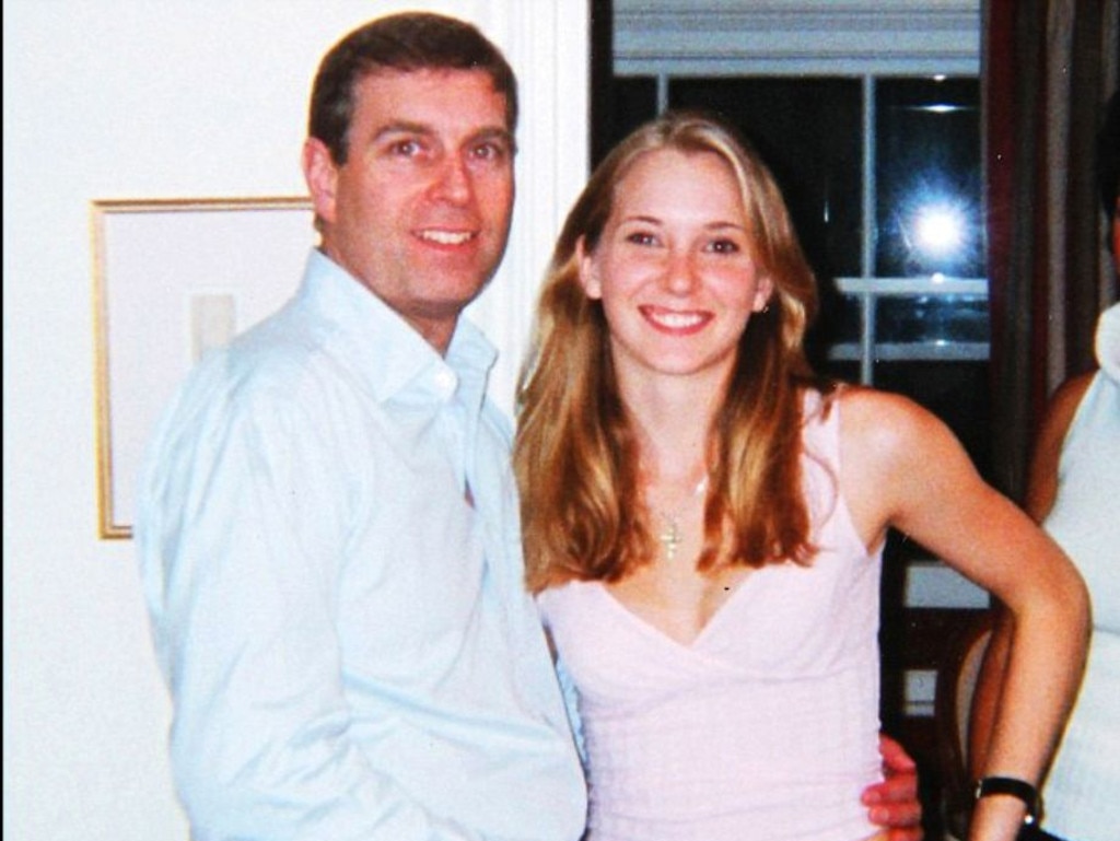 That infamous photo of Prince Andrew and his accuser Virginia Giuffre (then Roberts), allegedly taken when she was just 17 years old. Picture: US District Court Southern District of Florida