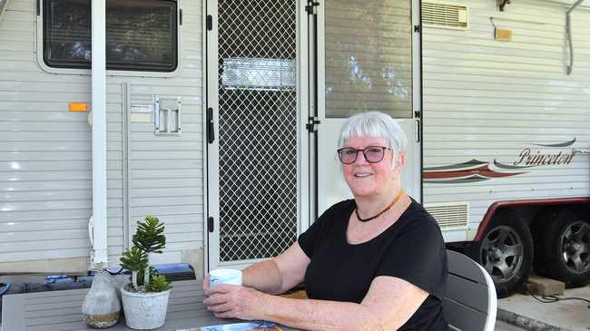 Rhonda Todd is a 'grey nomad' who has travelled around Australia several times. John McCutcheon