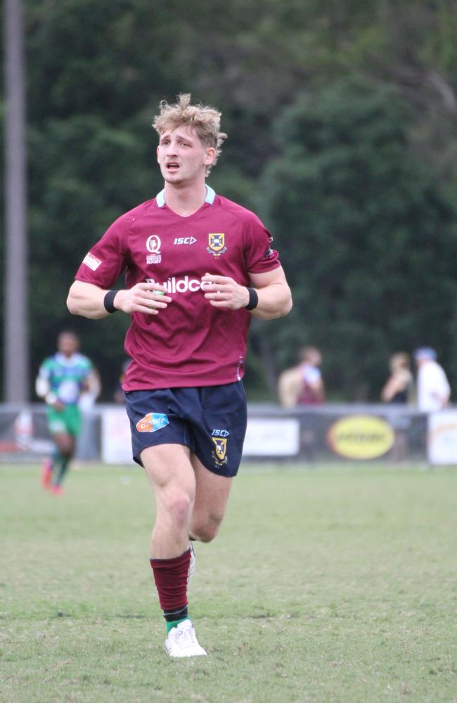 Isaac McAuliffe. Colts 1 club rugby action between UQ and GPS. Saturday, April 20, 2024.