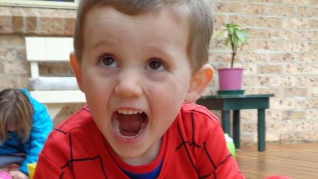 EMBARGO FOR TWAM 4 DEC 2021. New photo of Missing  boy William Tyrrell wearing  the actual Spiderman suit in which he disappeared in. Exhibit image released by the William tyrrell Inquest. Supplied