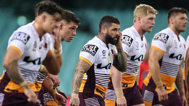 Brisbane’s top-four hopes suffered a major setback. Picture: Cameron Spencer/Getty Images