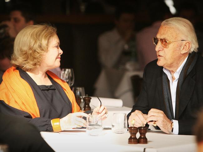 Radio personality John Laws and his late wife Caroline had their own favourite table at Otto.