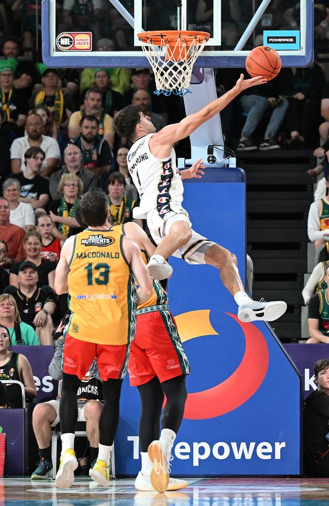 Taran Armstrong set a new career high in the tough loss to the JackJumpers. Picture: Getty Images