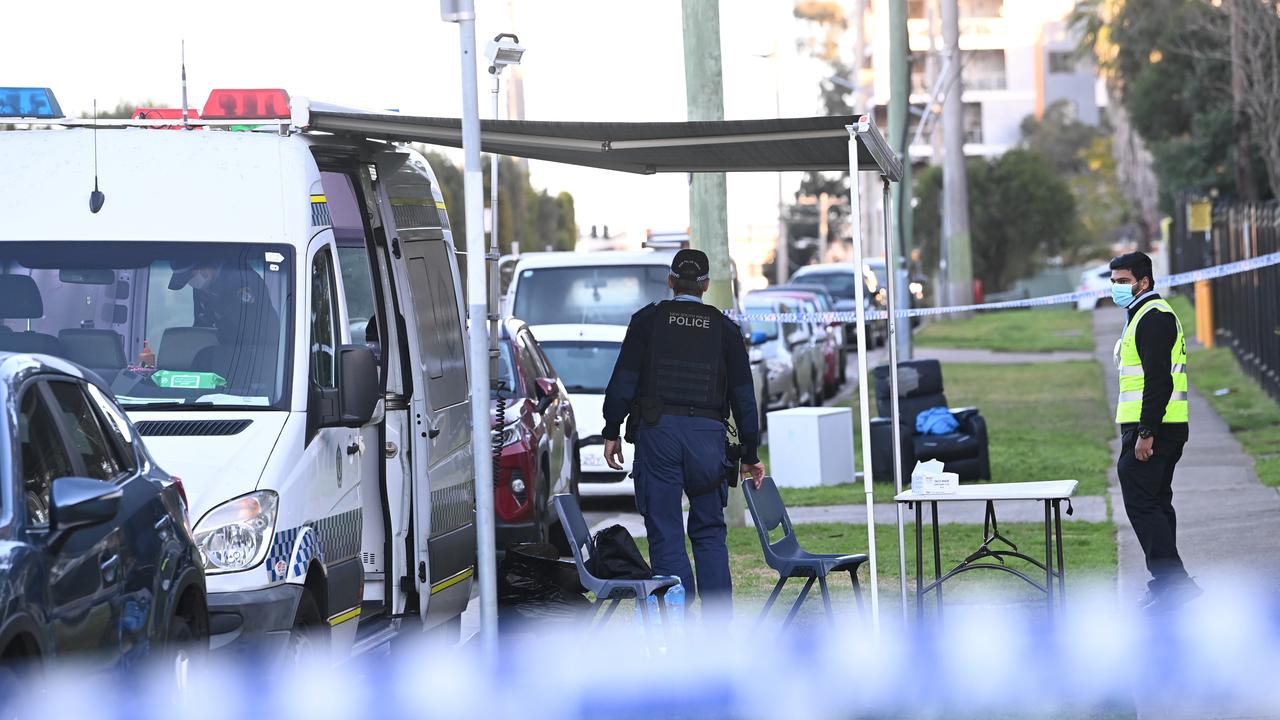 More than 100 residents at an apartment complex in Blacktown are in lockdown after multiple Covid cases were confirmed at the site. Picture: NCA NewsWire/Jeremy Piper