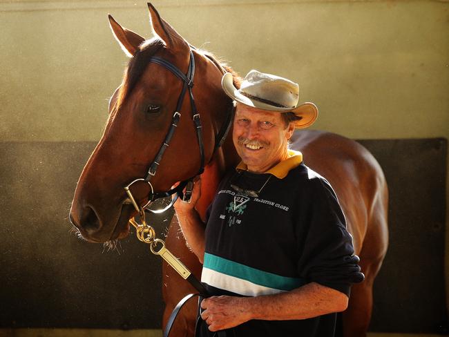 Mr Leemon at his Warwick Farm stables in 2014. Picture: Brett Costello