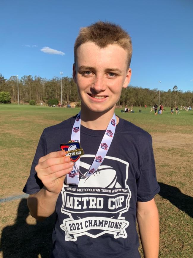 Xavier Tuthill plays All Abilities Touch Football.