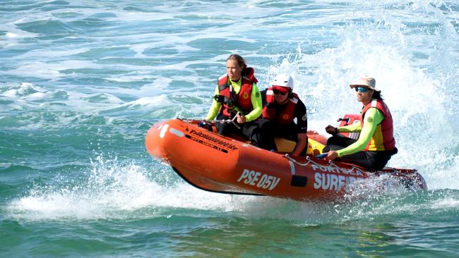 rescuer has revealed his harrowing experience helping to save a father and son struggling for 20 minutes in treacherous surf at Gunnamatta. Picture: Andrew Henshaw