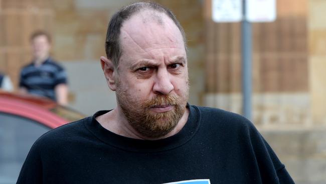 Ian Peter Clarke, 50, outside Adelaide Magistrates Court in 2018. Photo: Greg Higgs