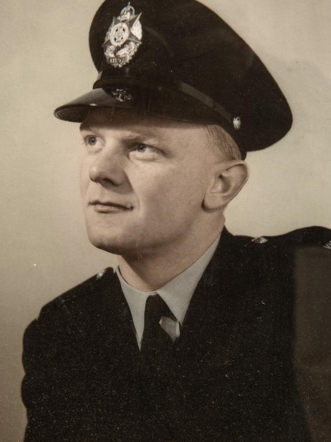 Weir as a young officer on the job.