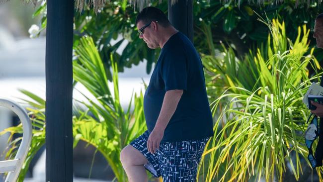 James Packer looks relaxed during his family holidays. Picture: Backgrid