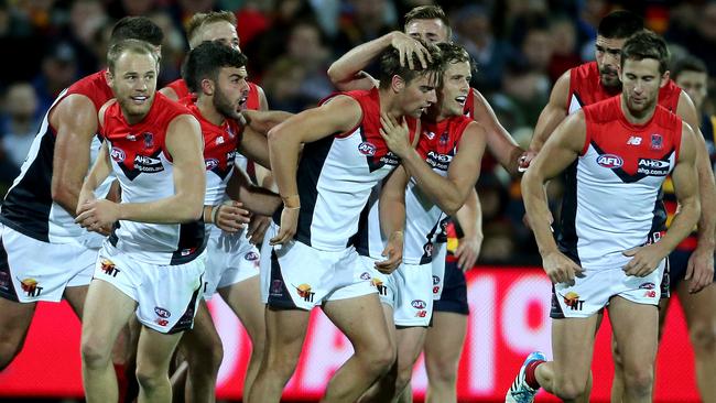 Tyson and the Dees have been gathering great momentum since their win over Adelaide. Picture: Simon Cross