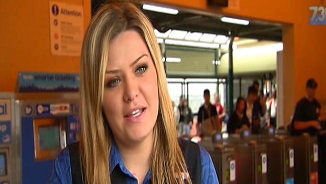Taking a stand ... Stacey Eden bravely stepped in when the woman started to verbally abuse the Muslim couple.