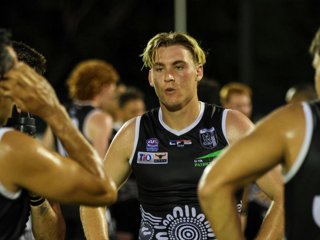 Baxter Mensch has been a big inclusion for Palmerston this season. Picture: Celina Whan / AFLNT Media.