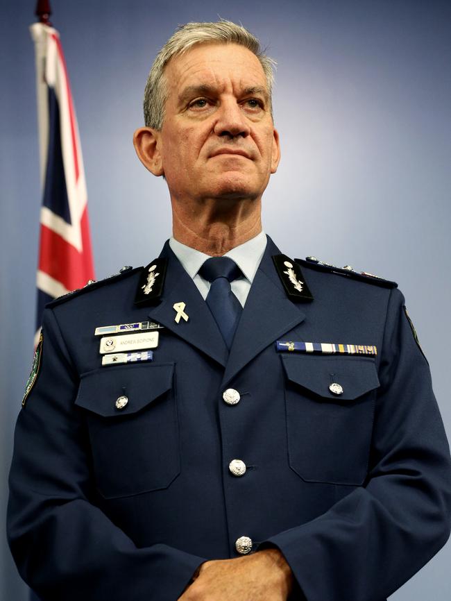 Retiring in April... Police Commissioner Andrew Scipione