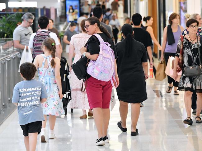 Black Friday shopping at Indooroopilly Shopping Centre. Picture: Patrick Woods.