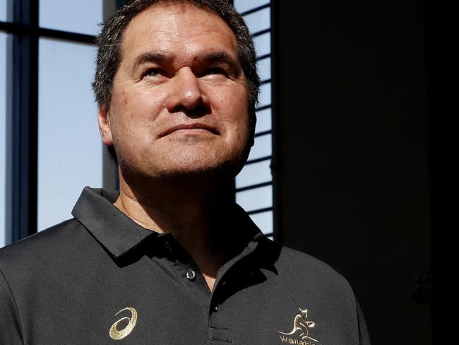 New Wallabies coach Dave Rennie is welcomed to Rugby Australia on Tuesday 21st January 2020. Picture: Nikki Short