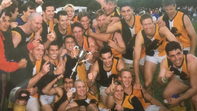 Northcote Park celebrates its 1999 DVFL Division 1 premiership. Picture: Supplied