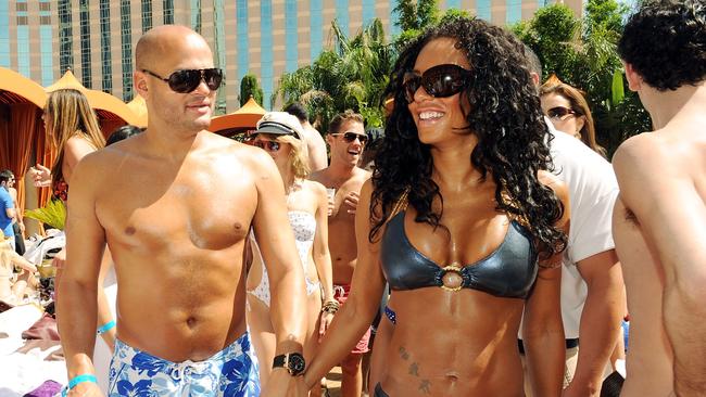 Together no more: Stephen Belafonte and Mel B in May, 2009. Picture: Denise Truscello