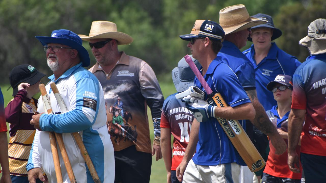 Marlborough Maggots versus Bush Rangers at Rockhampton Cricket's Country Carnival on January 27, 2025.