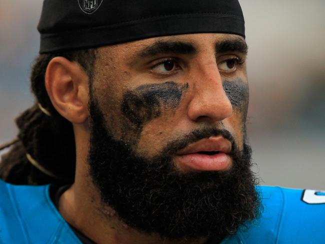 JACKSONVILLE, FL - SEPTEMBER 30: Austen Lane #92 of the Jacksonville Jaguars looks on during a game against the Cincinnati Bengals at EverBank Field on September 30, 2012 in Jacksonville, Florida. (Photo by Chris Trotman/Getty Images)