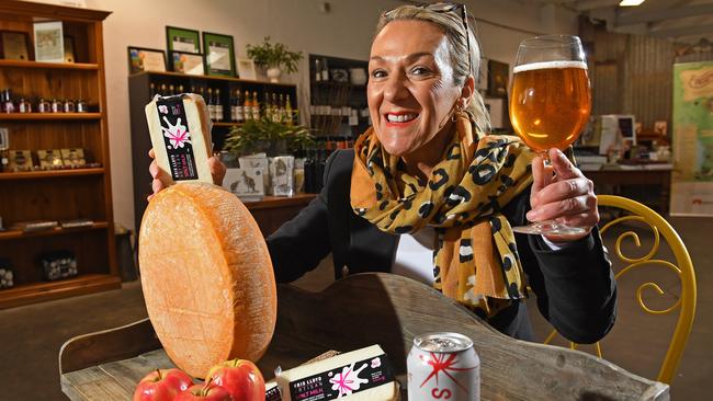 Woodisde Cheese owner and cheesemaker Kris Lloyd has created a new cheese called Spilt Milk. Picture: Tom Huntley