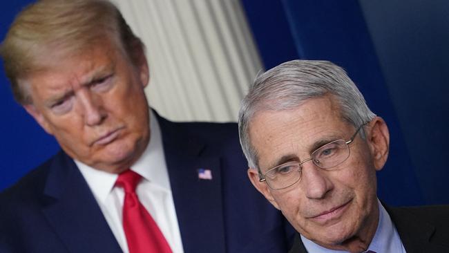 Anthony Fauci led the country’s fight against the Covid pandemic during Donald Trump’s first term. Picture: Mandel Ngan/AFP