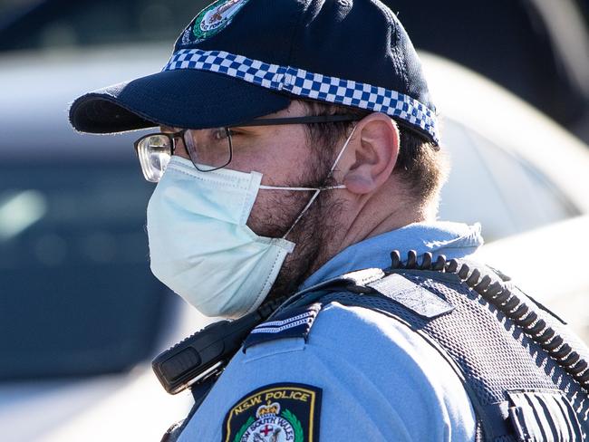 Pictures show police patrolling at Bondi beach on 25th July 2021 .. making sure people are conforming to the current COVID regulations. (Pictures by Julian Andrews).