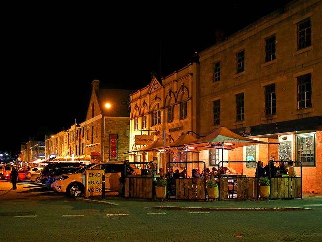 Salamanca Place in Hobart. Picture: SAM ROSEWARNE.