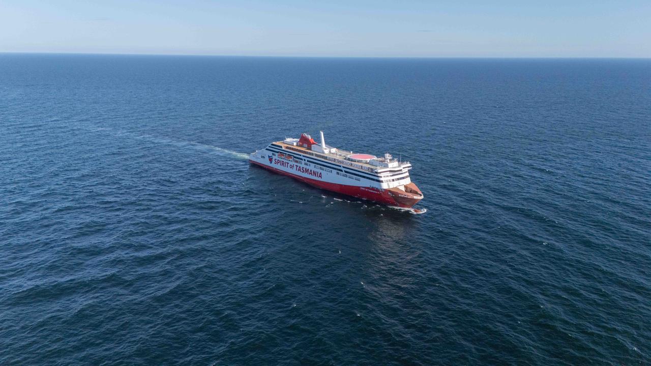 Spirit of Tasmanian IV first sea trial. Picture: Spirit of Tasmania