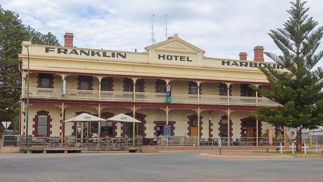 The Franklin Harbour Hotel Cowell is currently on sale as a freehold business. Picture: Langfords Hotel Brokers