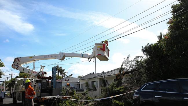 Some residents are still without power. Picture: NewsWire/ Gaye Gerard