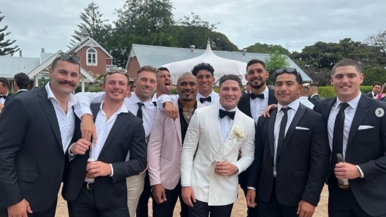 Eels players were all dressed up. Photo: Instagram, @juniorp93.