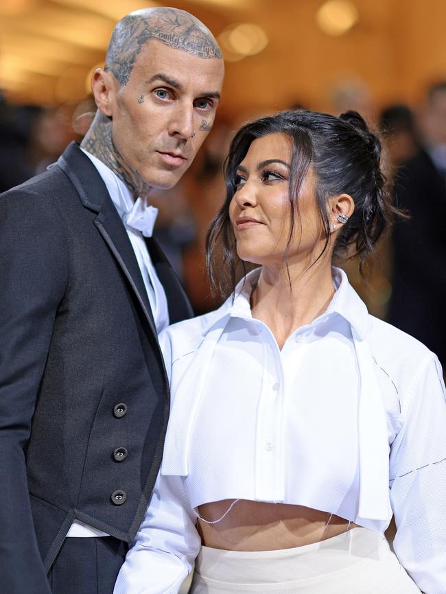 Kardashian is in Australia with husband Travis Barker. Picture: Getty