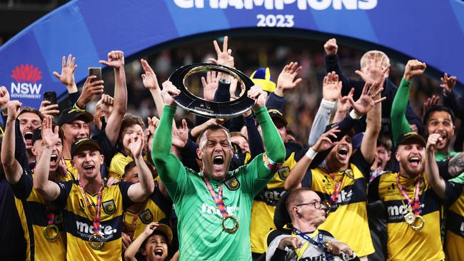 The Mariners demolished Melbourne City to claim the title. Photo: Matt King/Getty Images