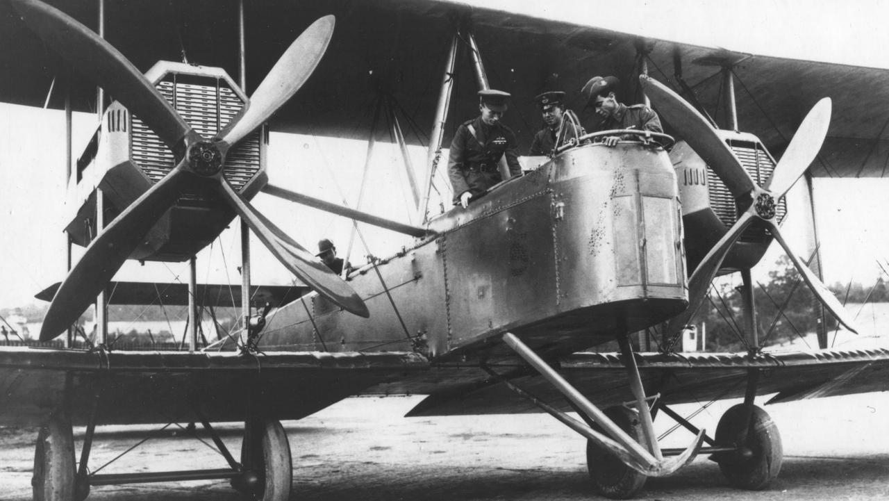 The Vickers Vimy bomber flown by the Smith brothers (Ross and Keith), along with mechanics Jim Bennett and Wally Shiers, from England to Australia in 1919.