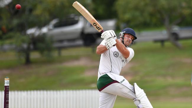 South Brisbane batsman Brandon Honeybrook. Picture, John Gass