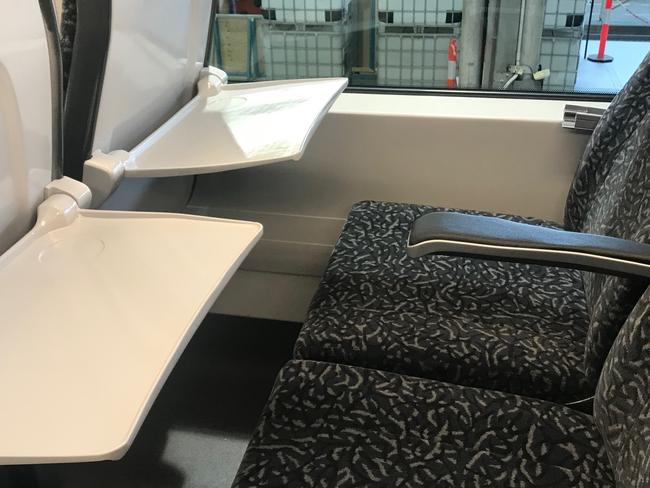 Intercity fleet - fold down tray tables will be a feature of the news trains.