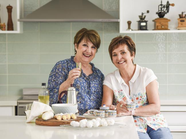 Treasured recipes: Authors Gina Carpinteri and Rosie Romano, of Thorpdale, in Rosie’s kitchen. Picture: Dannika Bonser