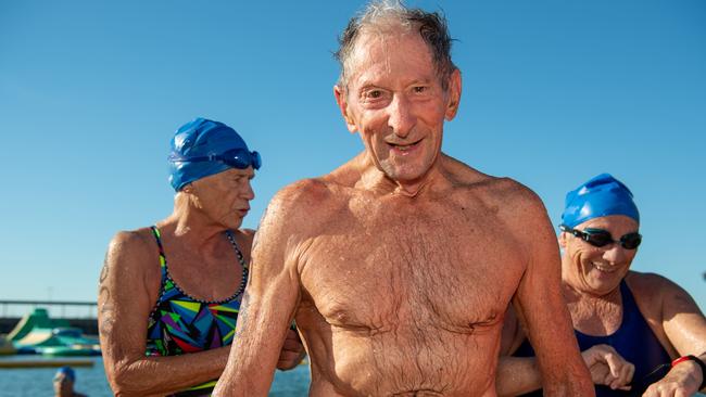 Robert Magin at the 2024 Masters Swimming Australia National Championships open swim event in Darwin. Picture: Pema Tamang Pakhrin