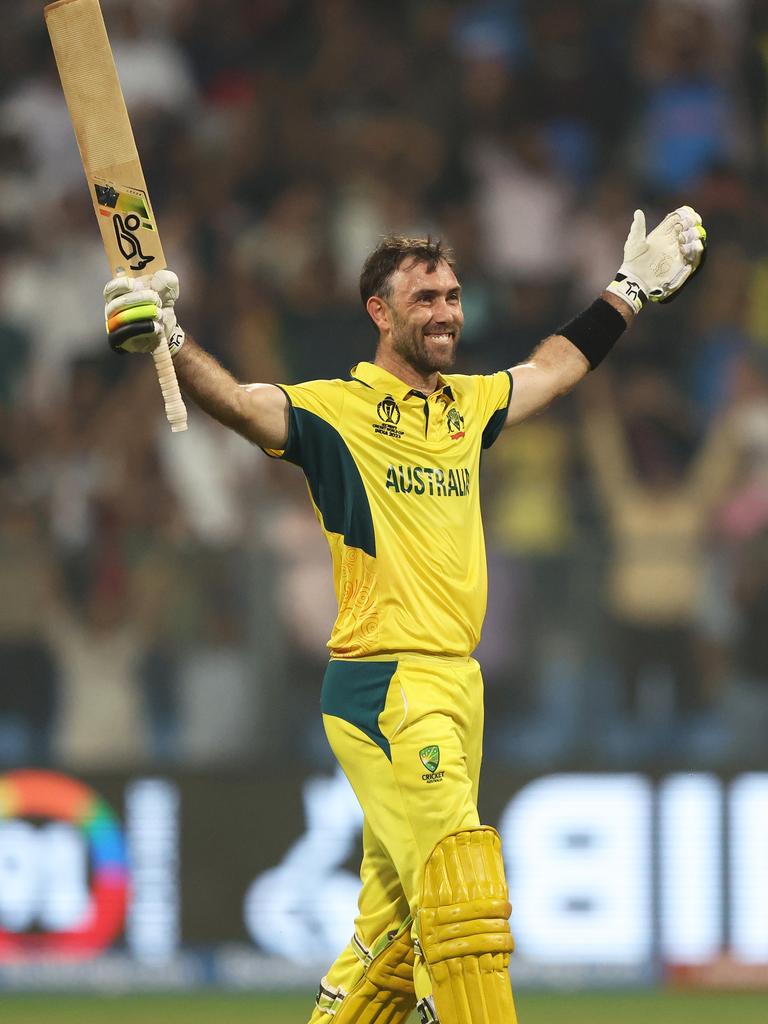 Glenn Maxwell was also the recipient of some fortune, but like in Christchurch and Birmingham, made the most of it. Picture: Robert Cianflone/Getty Images