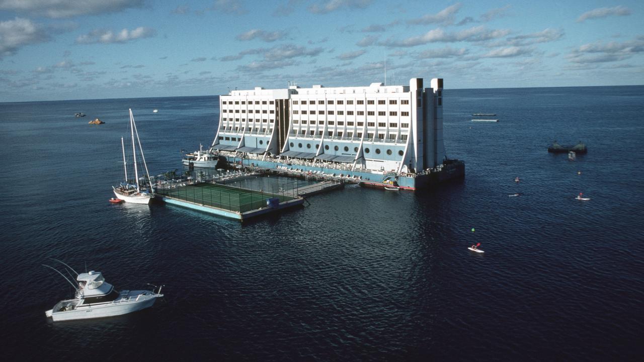 The Four Seasons Great Barrier Reef Hotel was the world’s first floating hotel. Picture: Peter Charlesworth/LightRocket via Getty Images