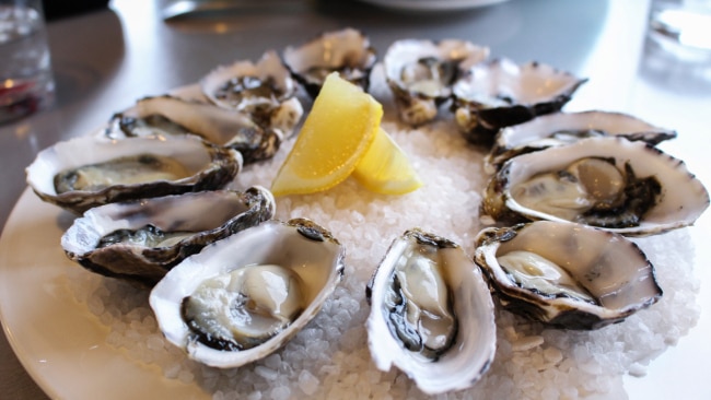 Freshly shucked oysters, a foodie must, Hobart, Tasmania.