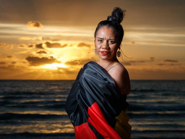 Natasha Wanganeen in Glenelg this year. Picture: Matt Turner