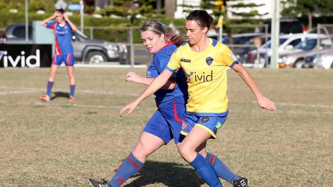 Broadbeach won the Women's Premier League title double unbeaten. Picture: Richard Gosling