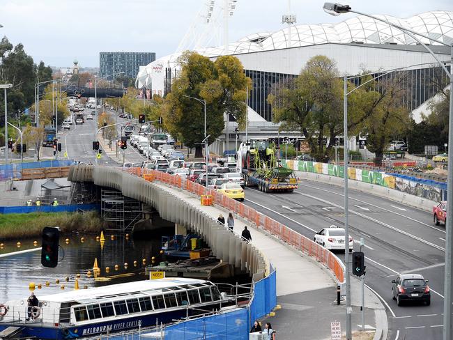 Swan Street Bridge.  Picture: Nicole Garmston